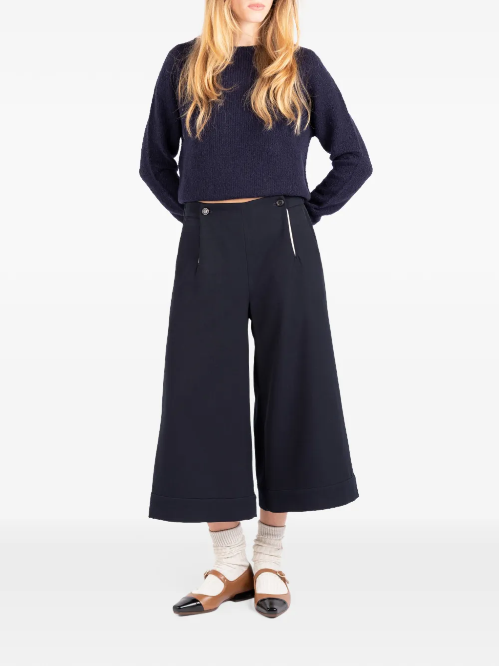 Société Anonyme Breton cropped trousers Zwart