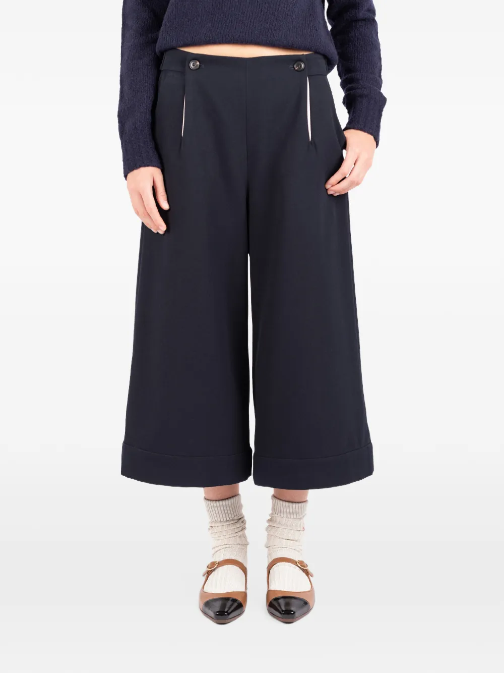Société Anonyme Breton cropped trousers Zwart