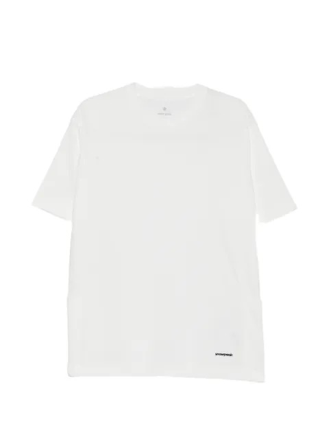 Snow Peak logo-embroidered panelled T-shirt