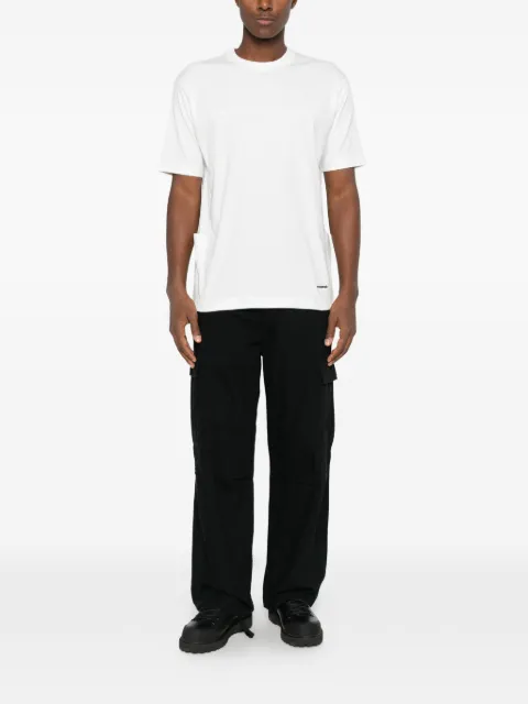 Snow Peak logo-embroidered panelled T-shirt