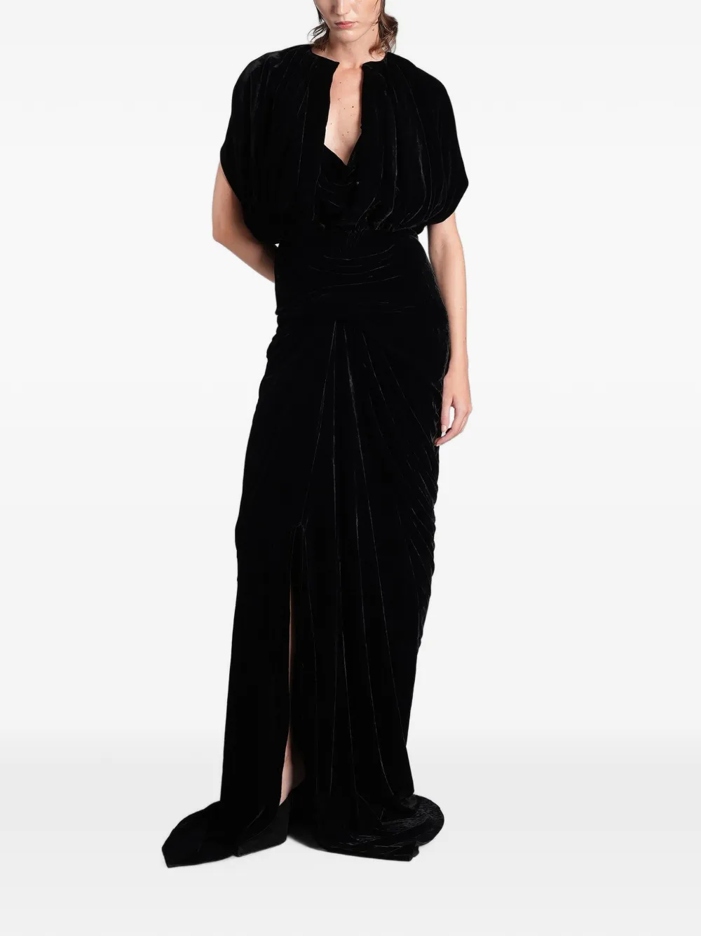 Rick Owens Fluwelen jurk Zwart