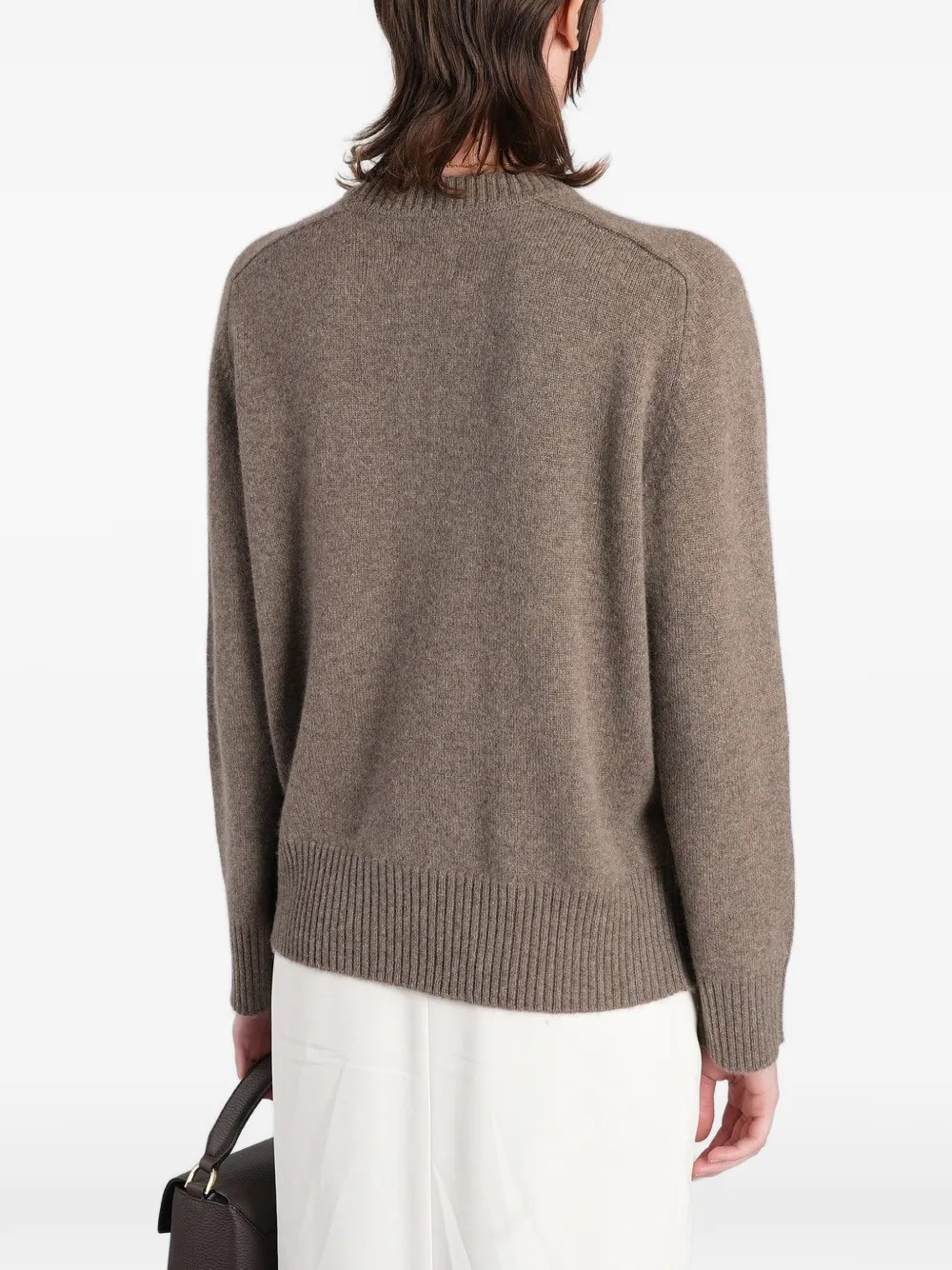 LouLou de Saison Baltra Ids ribbed-trim sweater Bruin