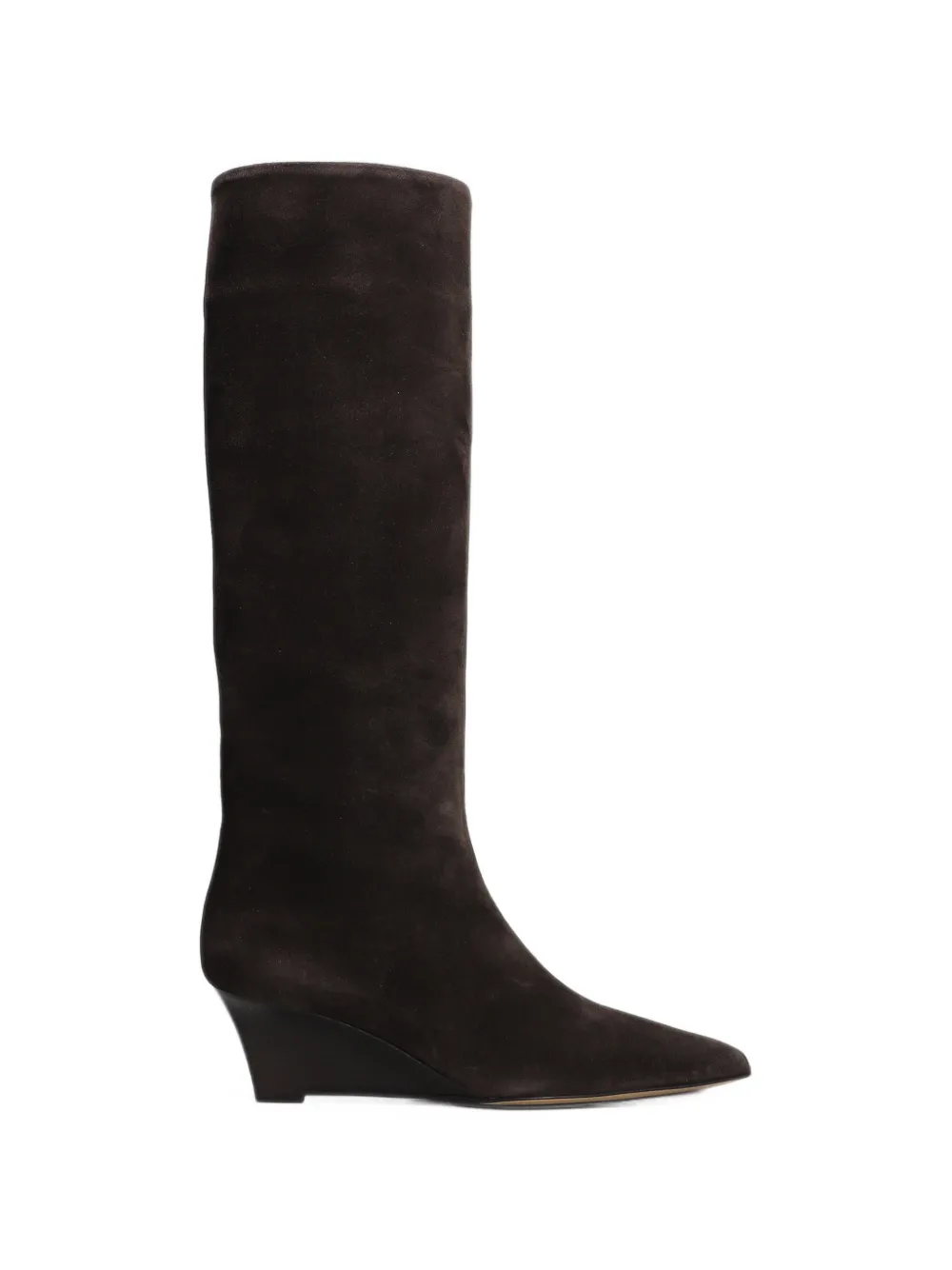 3juin Wini wedge-heel pointed-toe boots in Brown