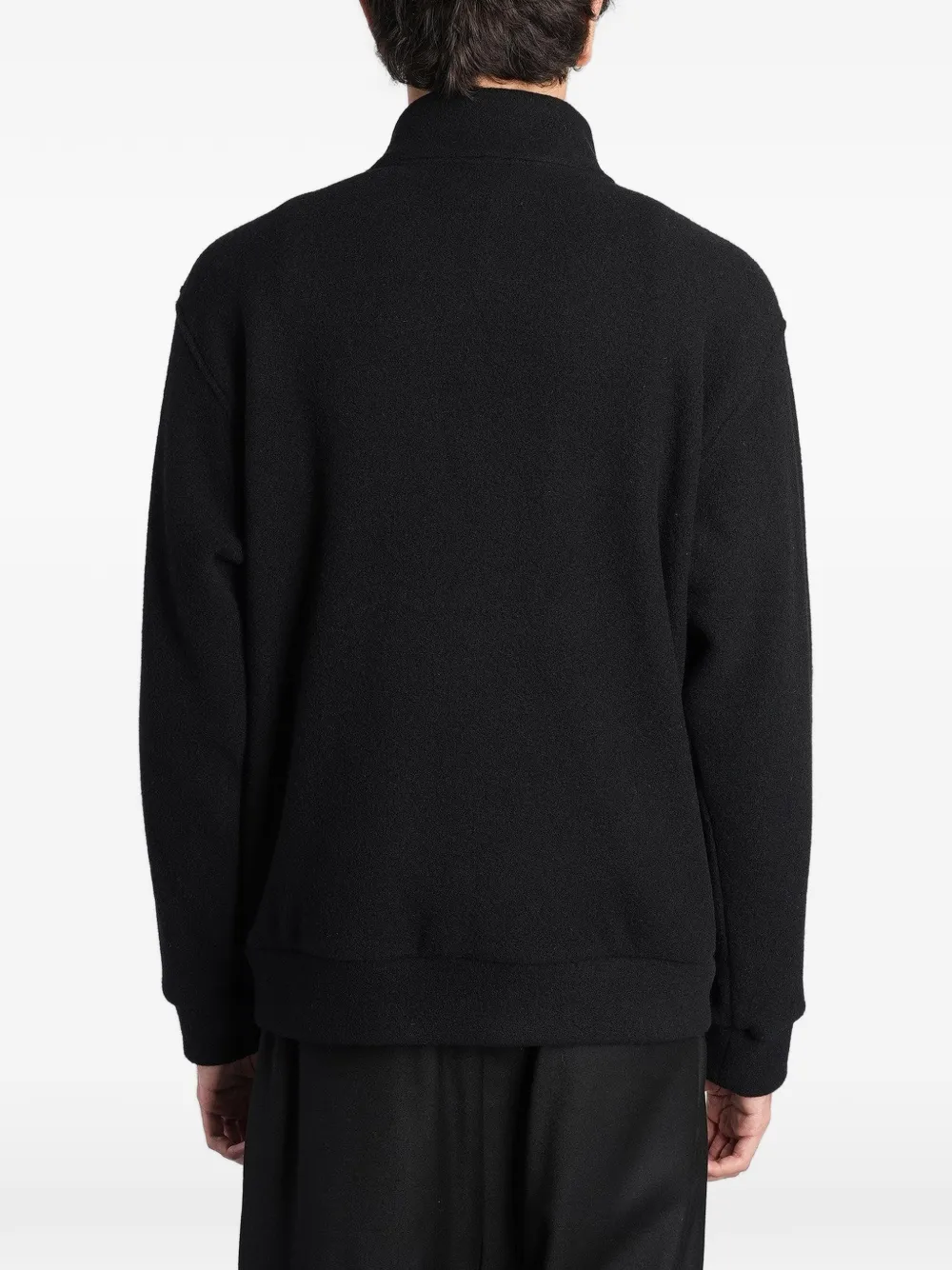 Barena Caopian button-up high-neck jacket Zwart