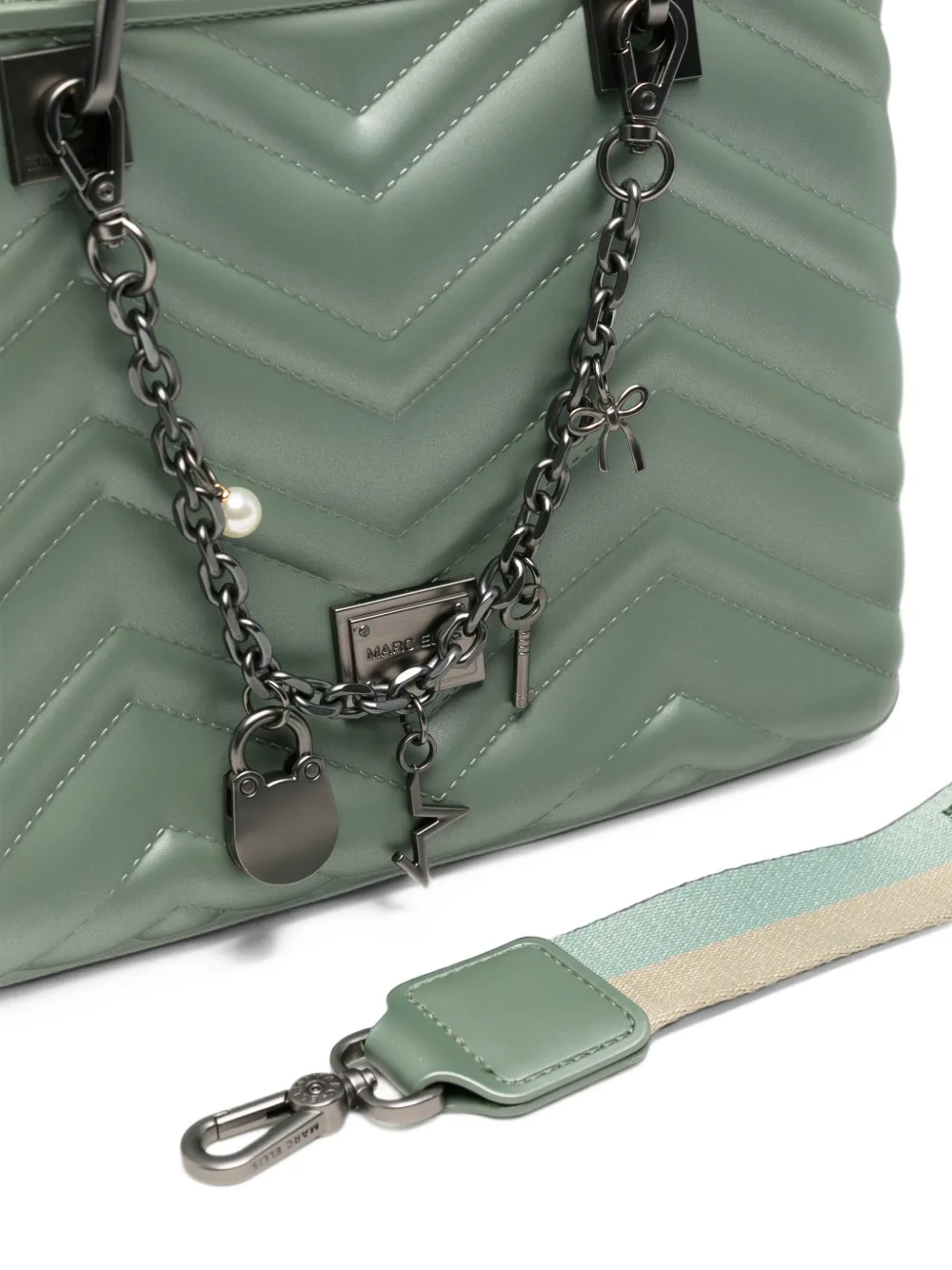 Marc Ellis Medium Krissy Wave 27 shopper verfraaid met bedels Groen