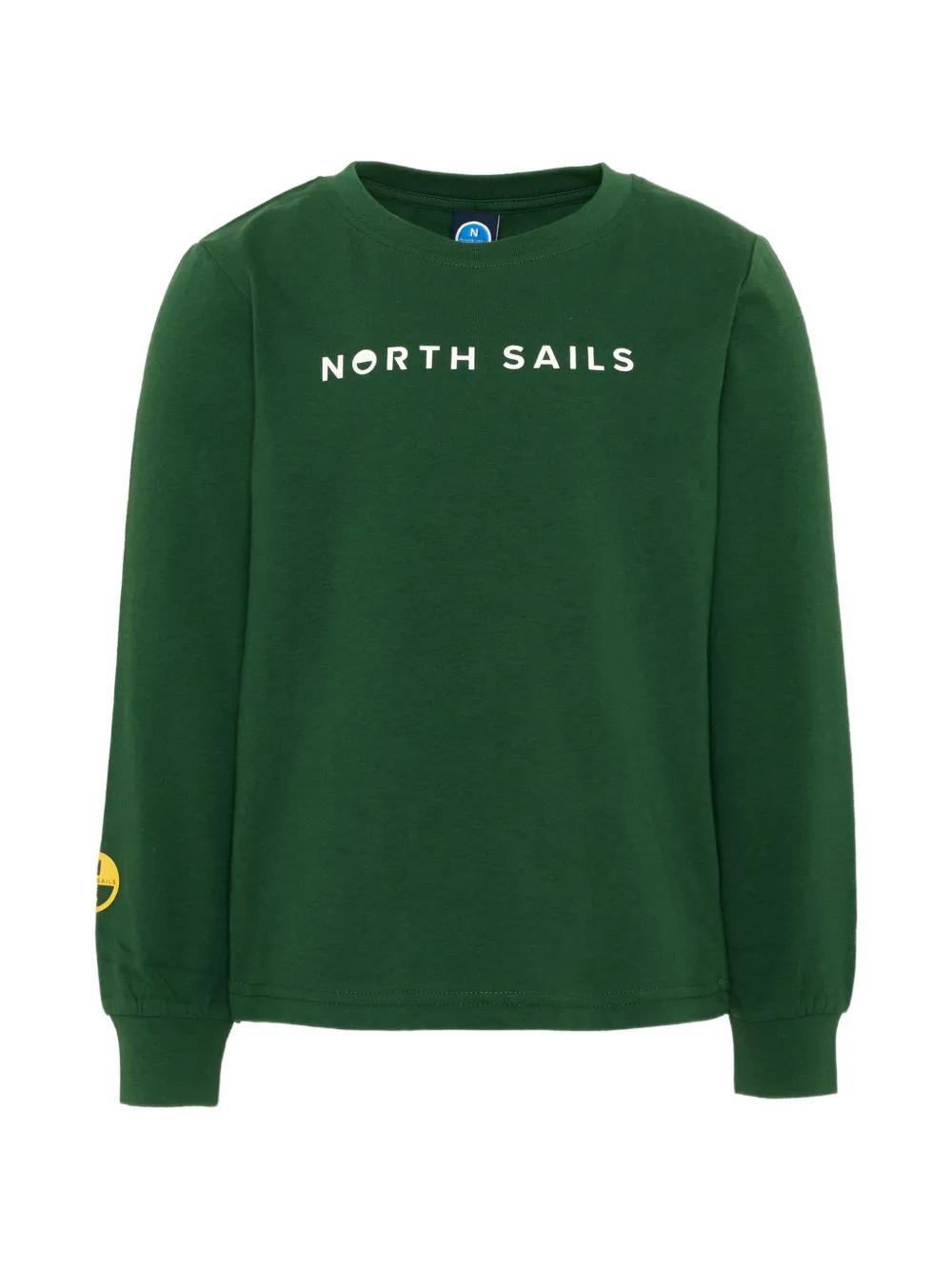 North Sails Kids logo-print long-sleeve T-shirt - Verde