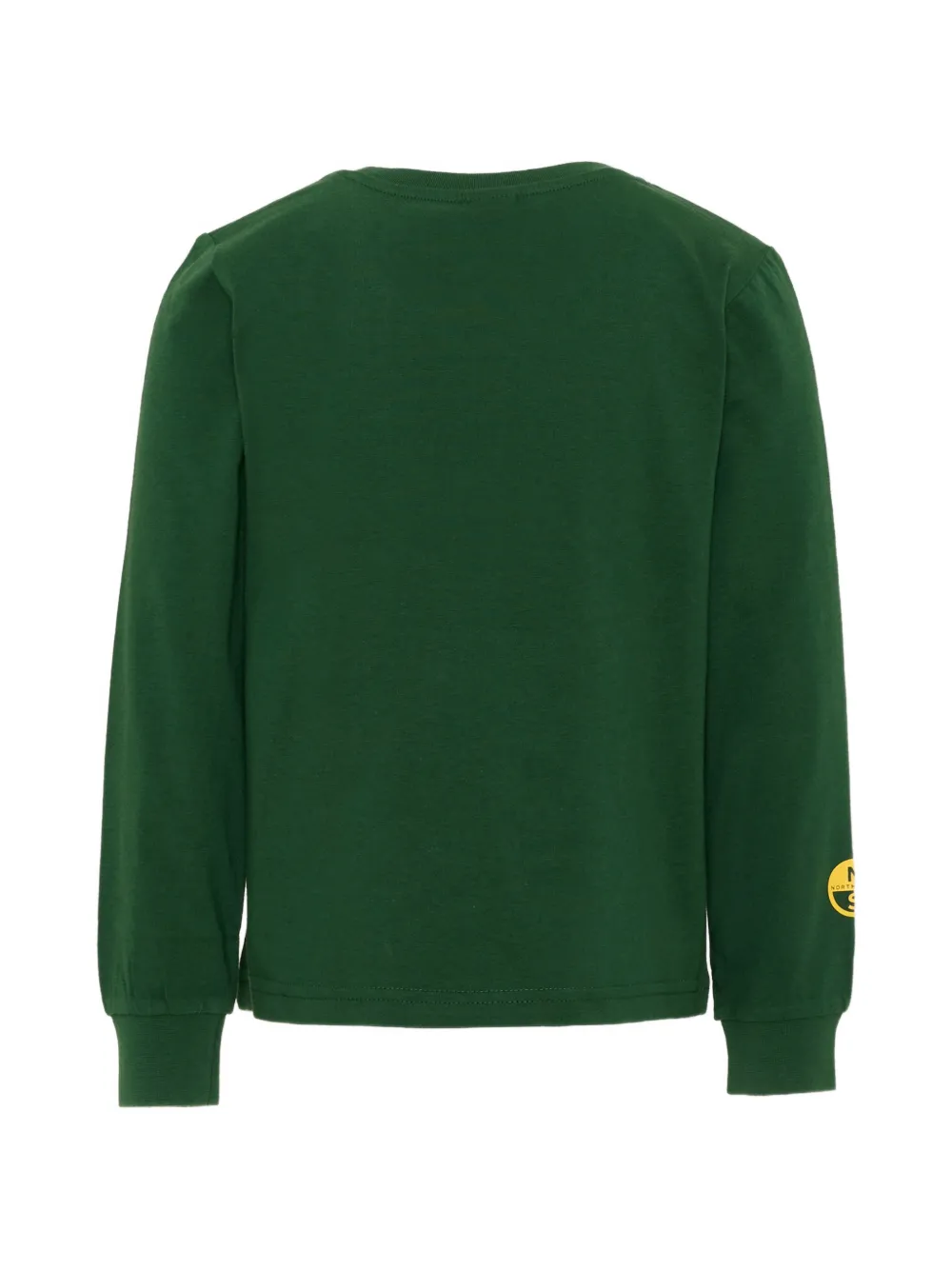 North Sails Kids T-shirt met lange mouwen en logo-print Groen
