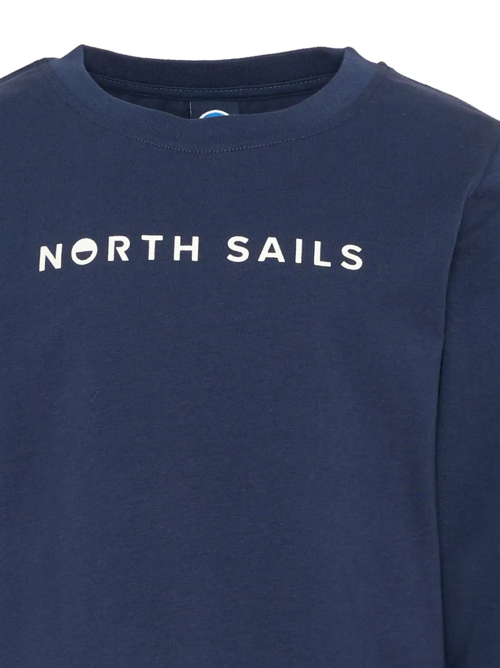 North Sails Kids T-shirt met lange mouwen en logo-print Blauw