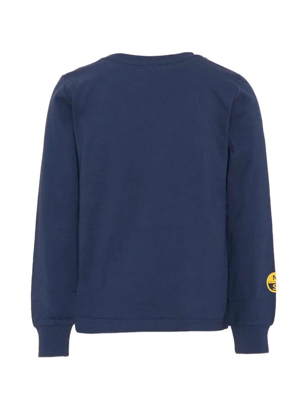 North Sails Kids T-shirt met lange mouwen en logo-print Blauw