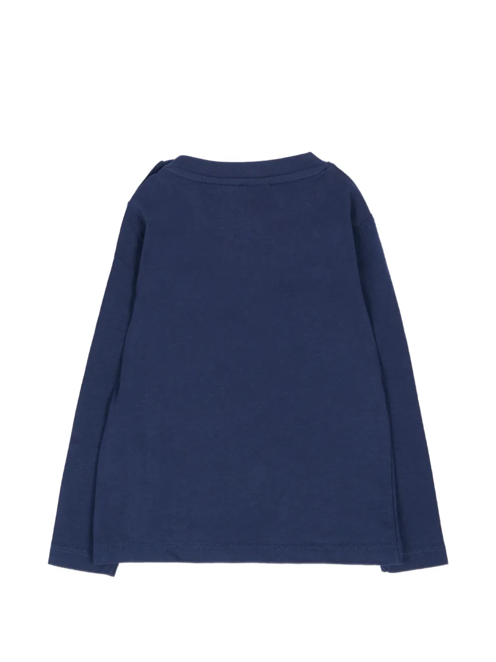 North Sails Kids T-shirt met lange mouwen en logo-print Blauw