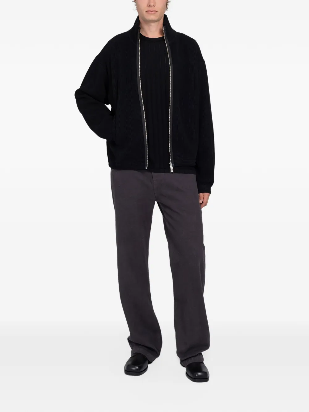 mfpen Reverse Rib sweater Zwart