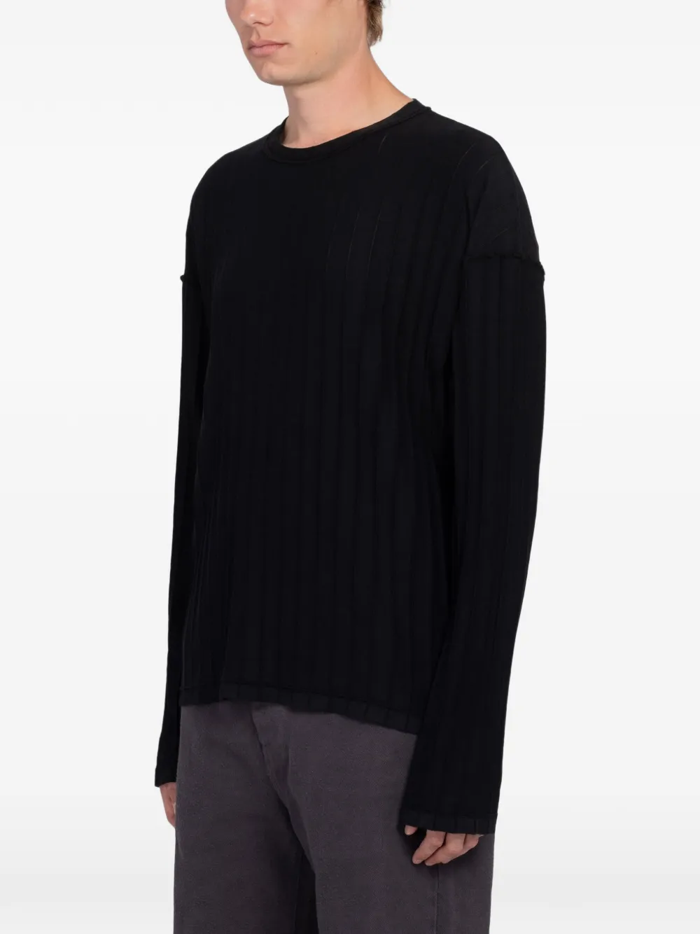 mfpen Reverse Rib sweater Zwart