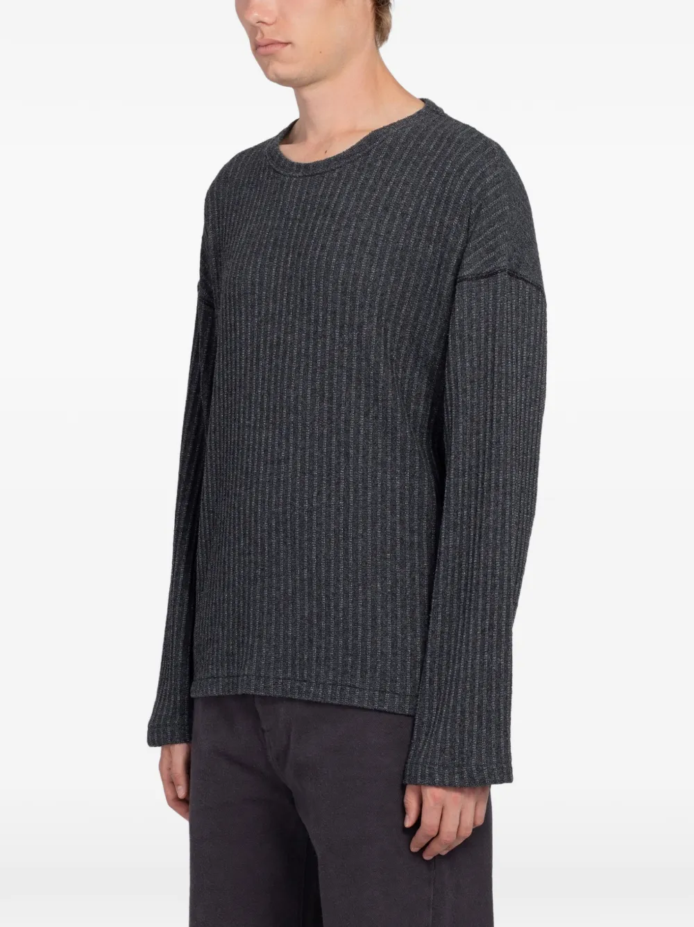 mfpen bouclé ribbed sweater Grijs