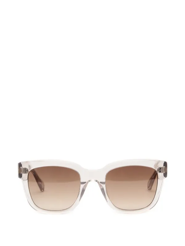 MESSYWEEKEND Liv Square-frame Sunglasses in Neutrals