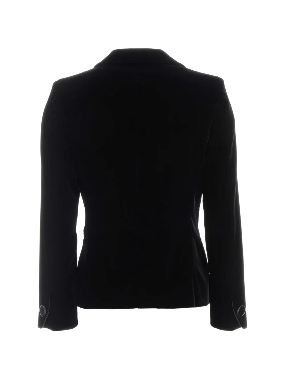 Giorgio Armani Fluwelen blazer Zwart