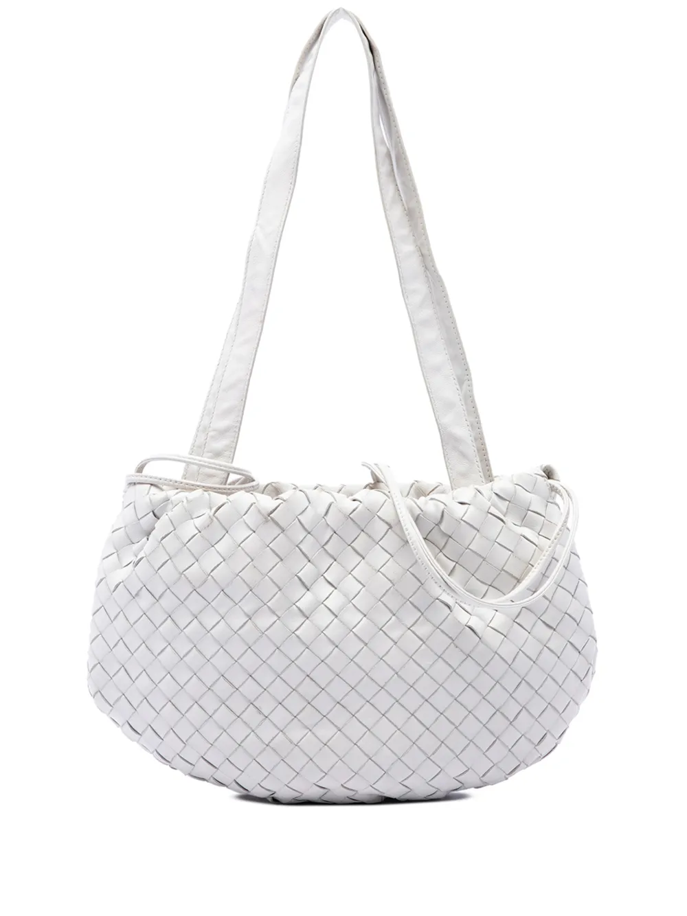 Bottega Veneta Pre-Owned 2012-2026 Small Nappa Intrecciato Bulb satchel - Weiß