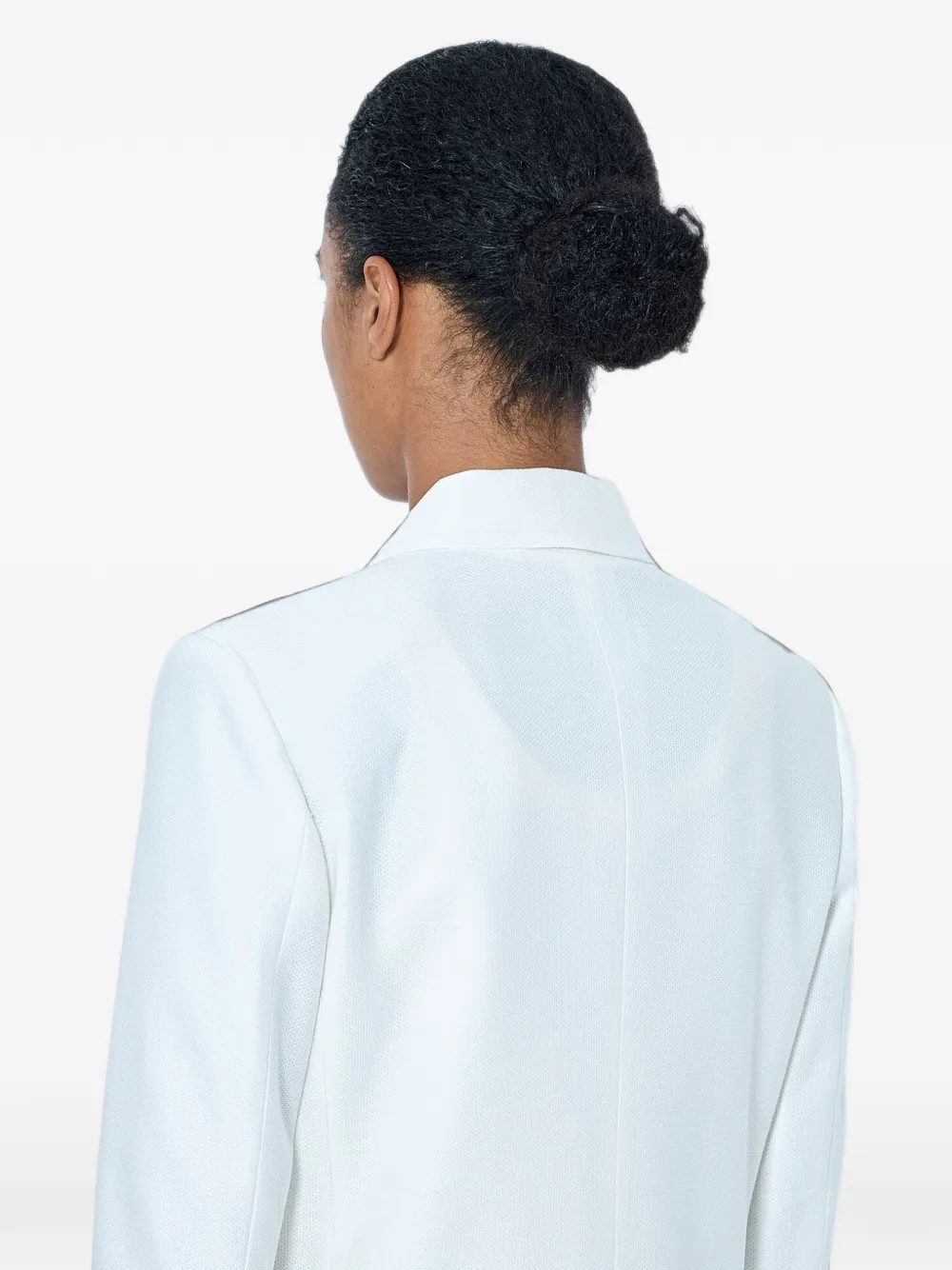 Max Mara Blazer met enkele rij knopen Wit