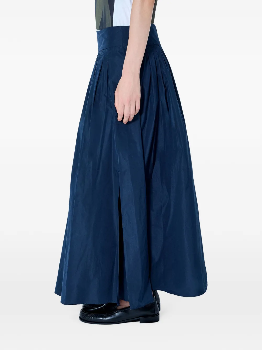 Max Mara Maxi-plooirok Blauw