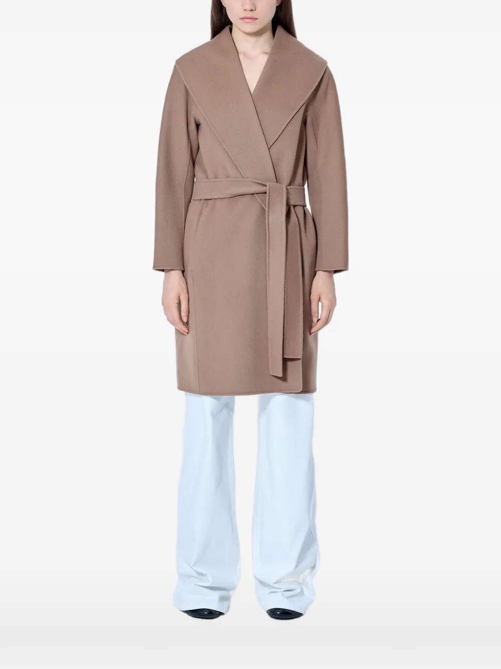 Max Mara belted wrap coat