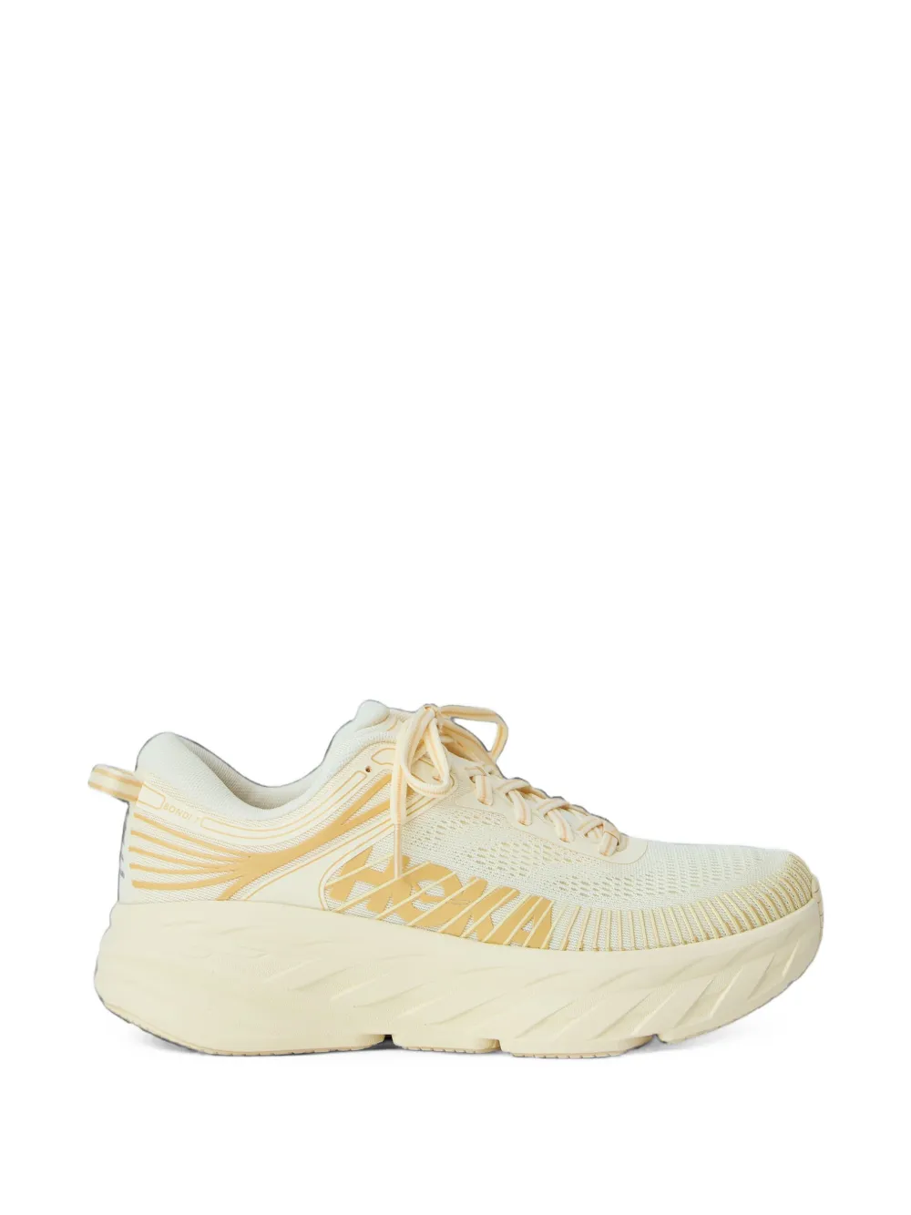 HOKA Bondi 7 textured mesh sneakers - Tons neutres