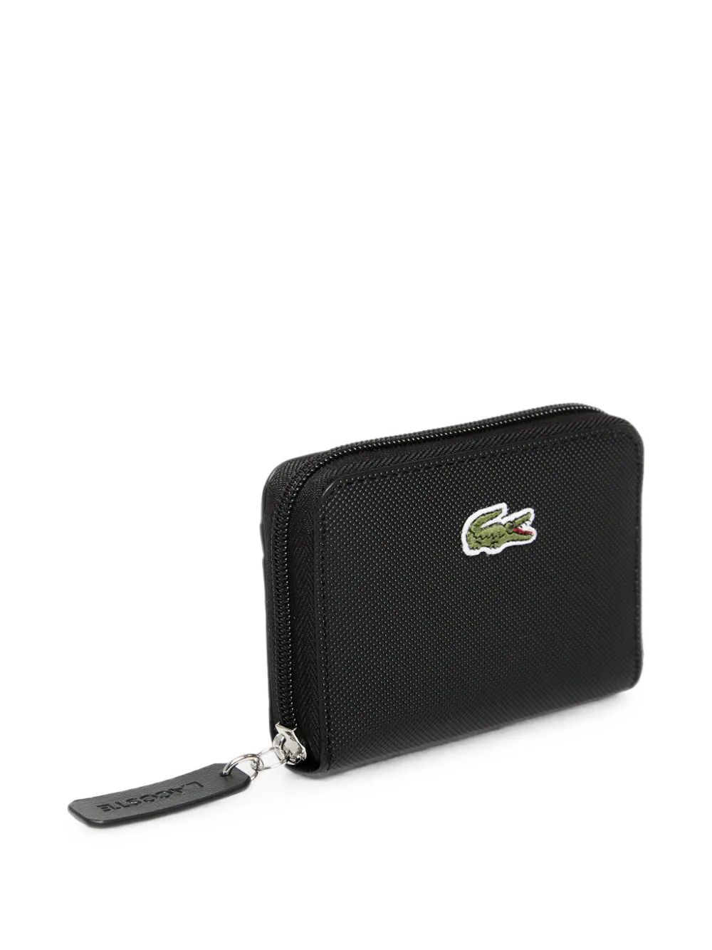 Lacoste Portemonnee met logopatch Zwart