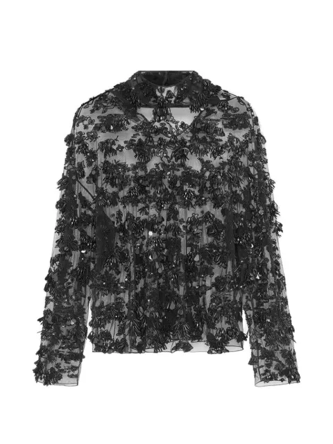 16Arlington Olarna embroidered mesh top
