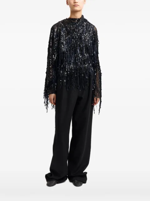 16Arlington Auro fringe-sequin top