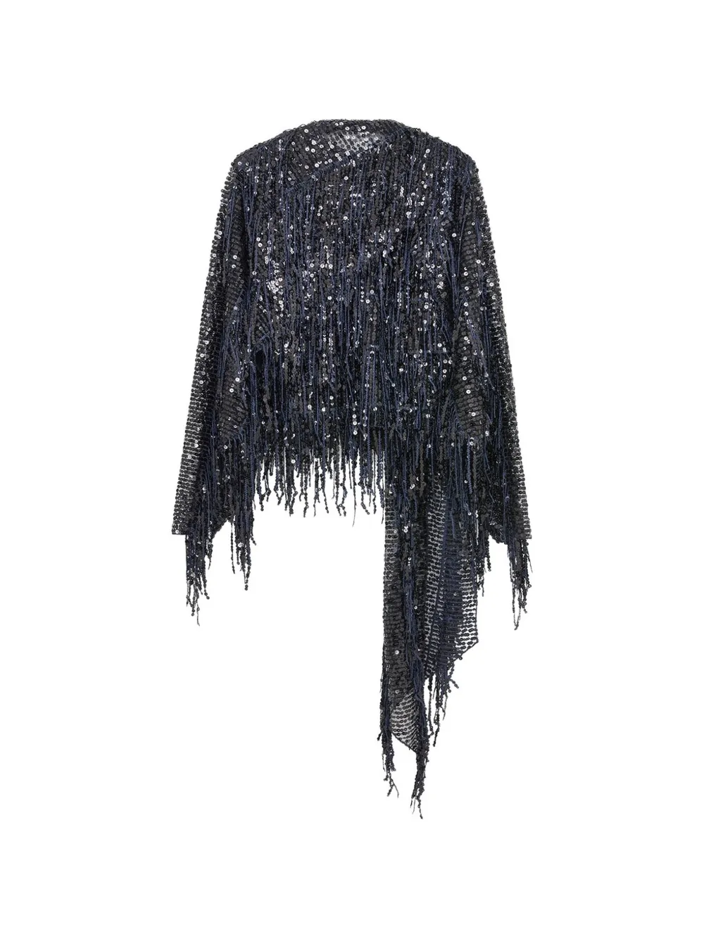 16Arlington Auro fringe-sequin top - Nero