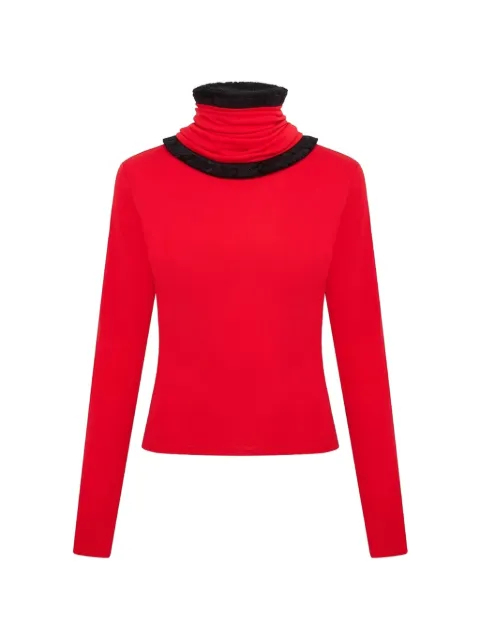 16Arlington Jori fringe-trimmed top