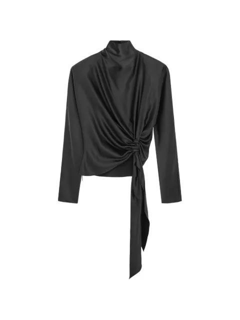 16Arlington Lambro knotted silk top