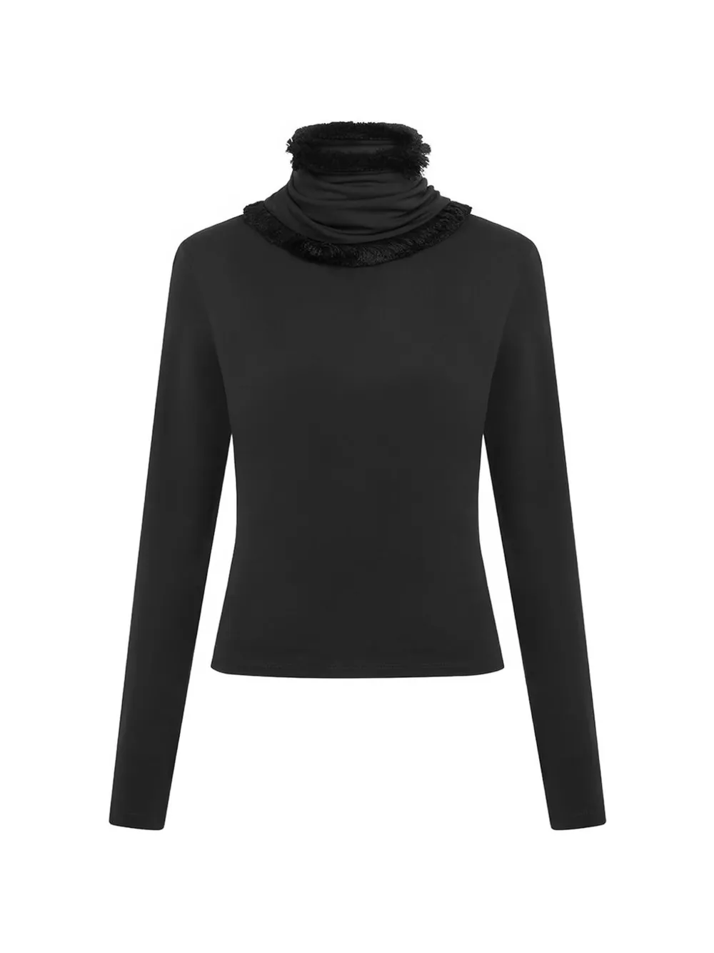16Arlington haut Jori bordé de franges - Noir 16Arlington haut Jori bordé de franges - Noir