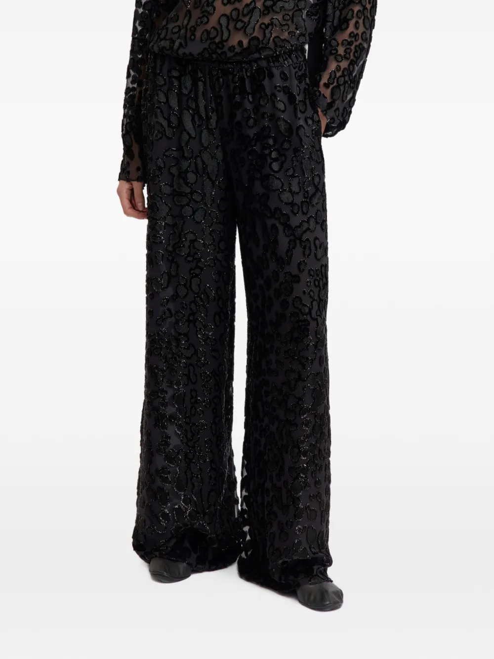 16Arlington Rocco devoré trousers - Nero