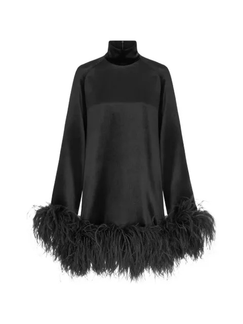 16Arlington Loire feather-trim mini dress