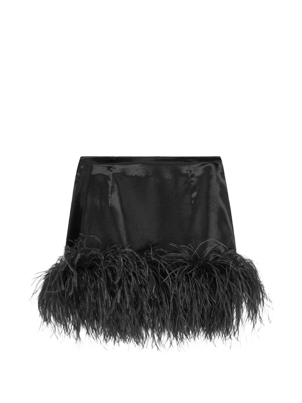 16Arlington minijupe Giaci bordée de plumes - Noir 16Arlington minijupe Giaci bordée de plumes - Noir