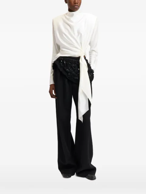 16Arlington Lambro knot-detail top