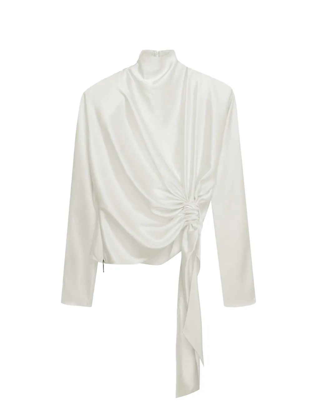 16Arlington Lambro knot-detail top - Bianco
