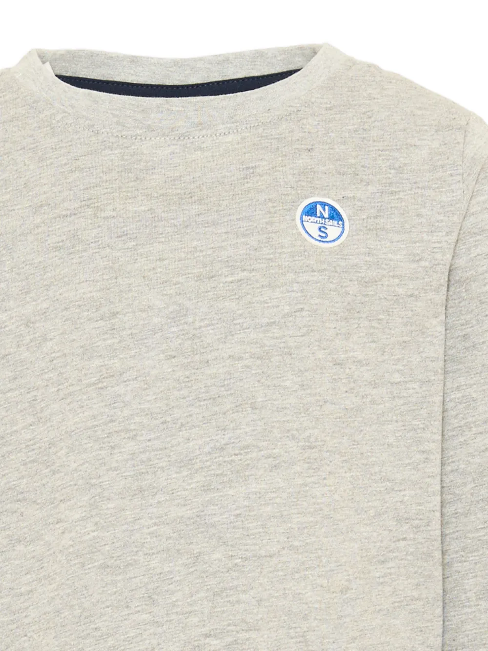 North Sails Kids T-shirt met logopatch Grijs