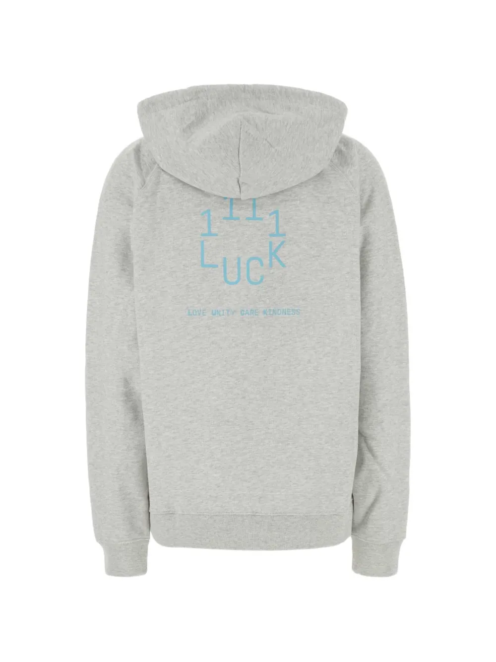 11 L.U.C.K. 5150 Don't Panic hoodie met raglanmouwen Grijs
