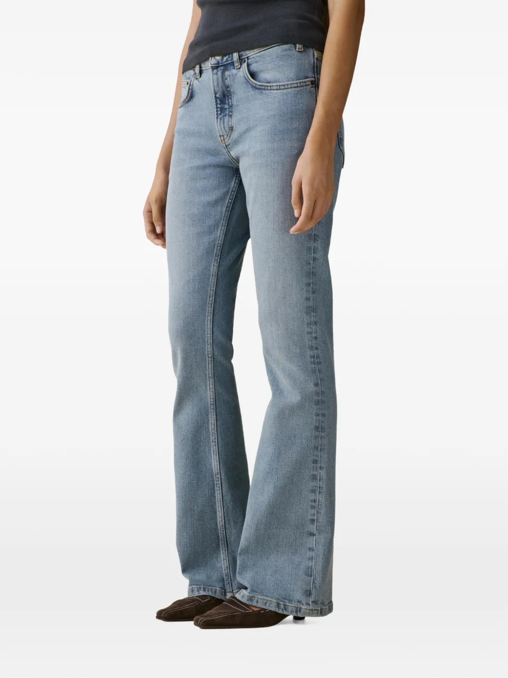 Jeanerica Moda flared jeans Blauw