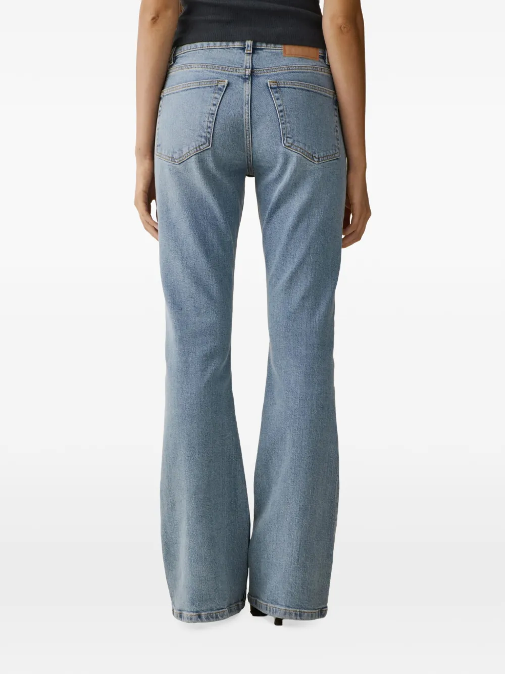 Jeanerica Moda flared jeans Blauw