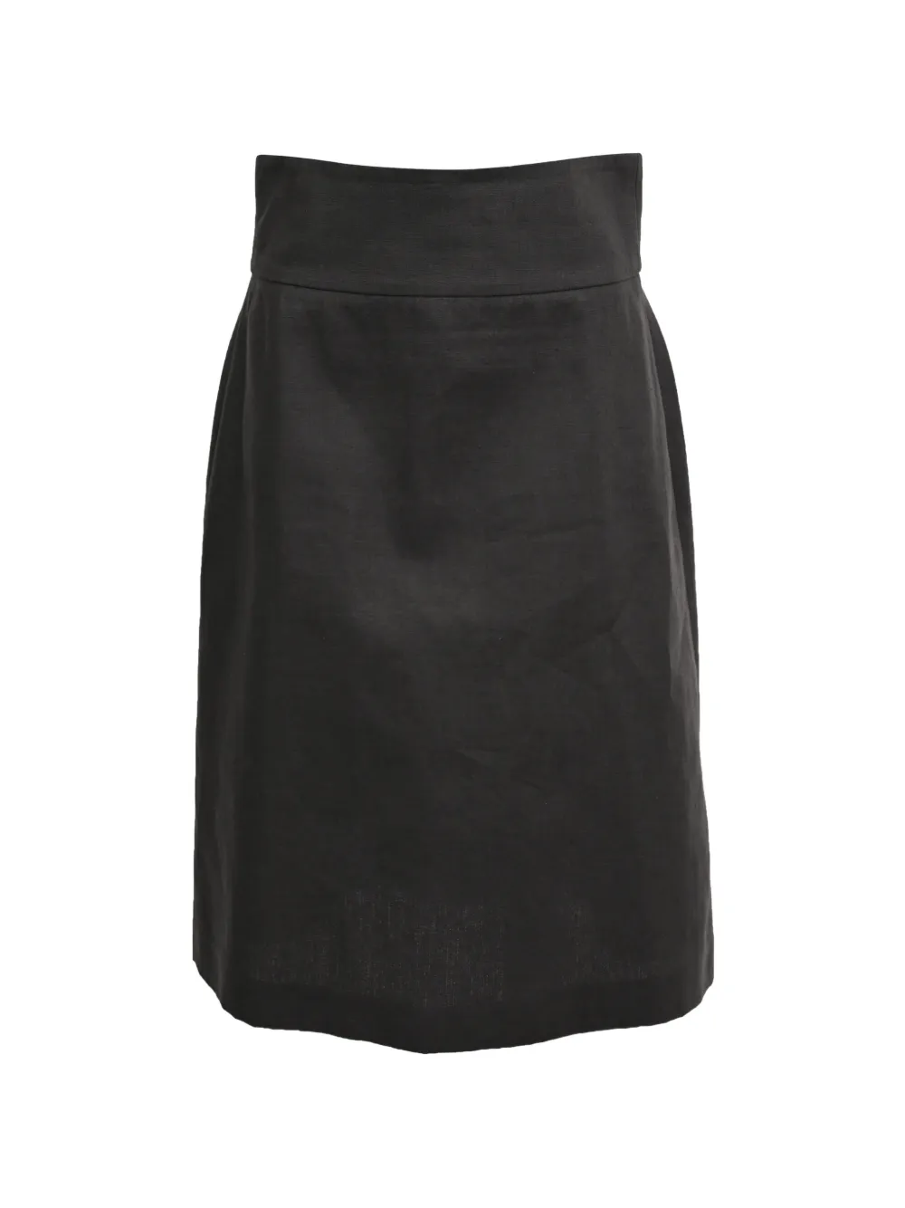 Saint Laurent Pre-Owned 2010 structured waistband skirt - Noir Saint Laurent Pre-Owned 2010 structured waistband skirt - Noir