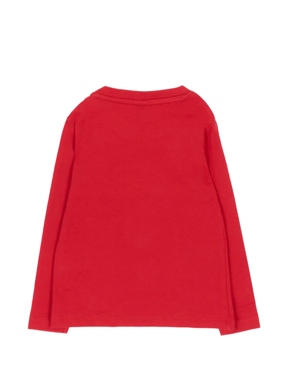 North Sails Kids logo-print long-sleeve T-shirt Rood