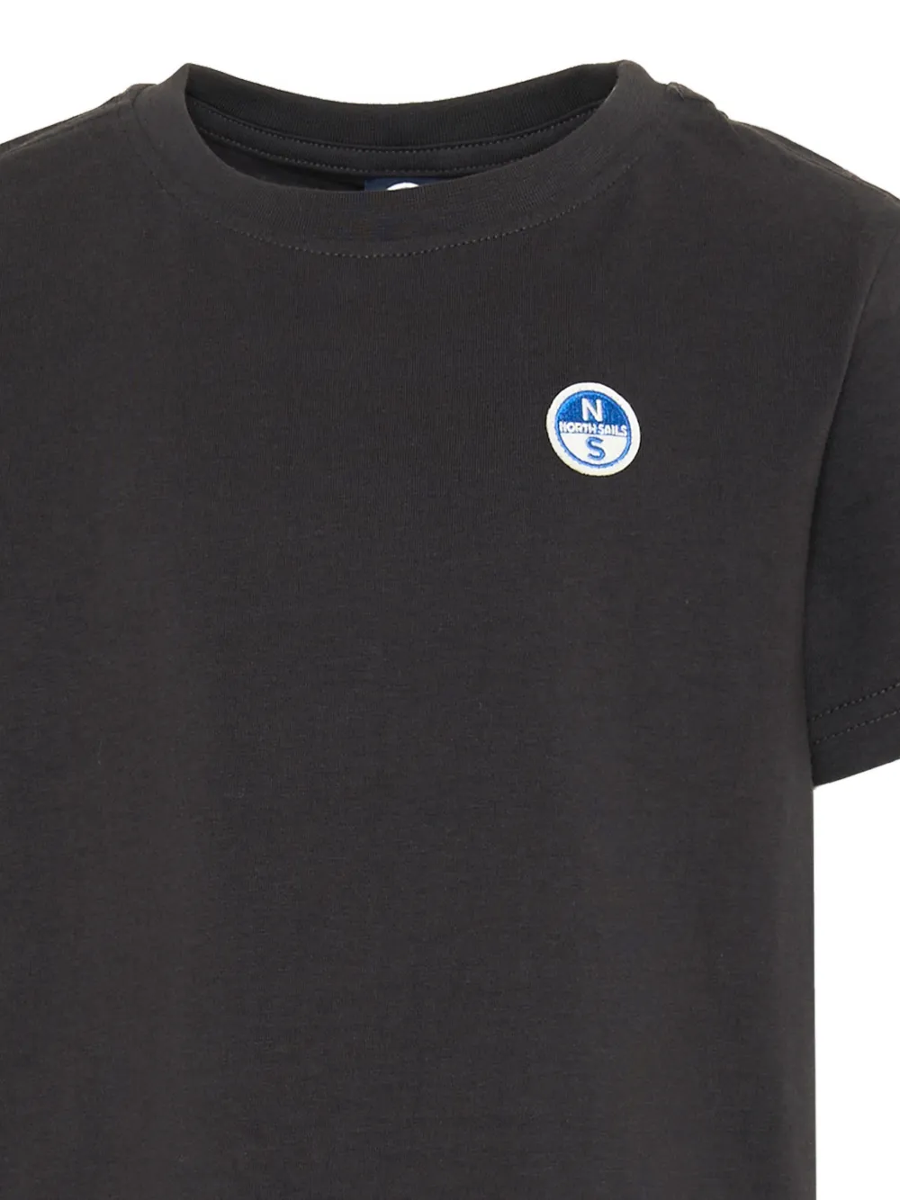 North Sails Kids Katoenen T-shirt met logopatch Grijs
