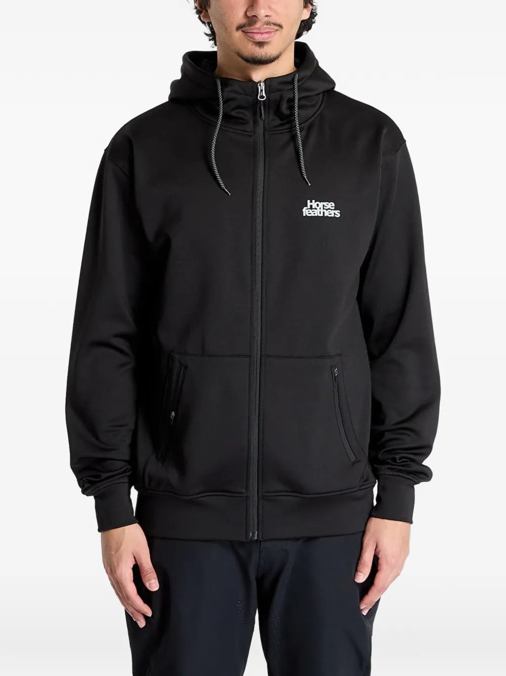 Horsefeathers Callum zip-up hoodie - Nero