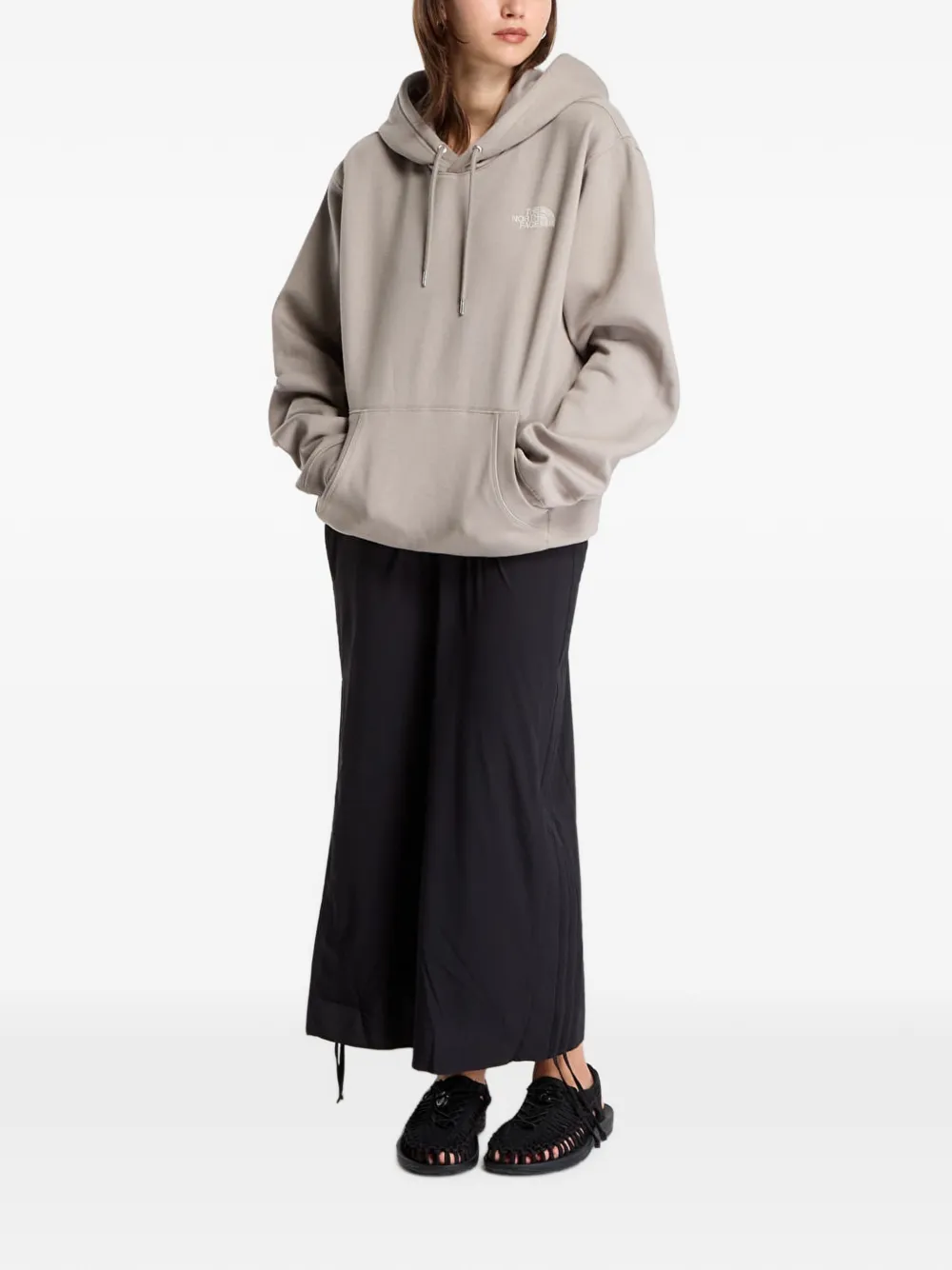 The North Face Hoodie met geborduurd logo Beige