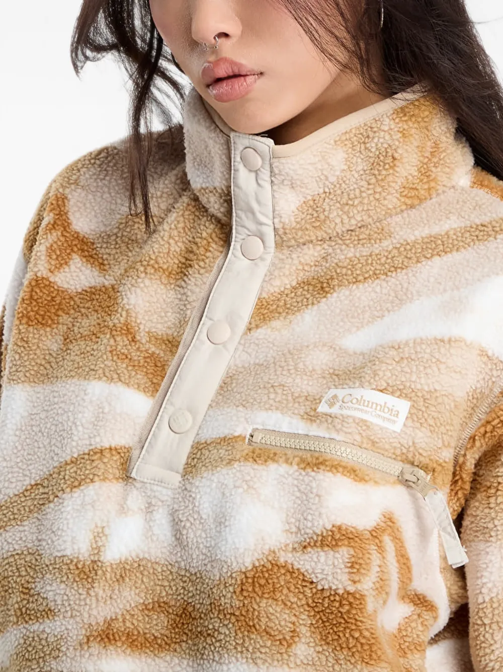 Columbia Helvetia™ II sweater met print Beige