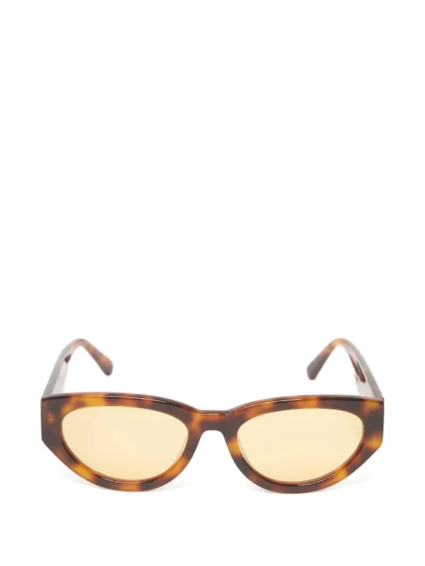 MESSYWEEKEND Audrey Tortoiseshell-effect Sunglasses in Brown