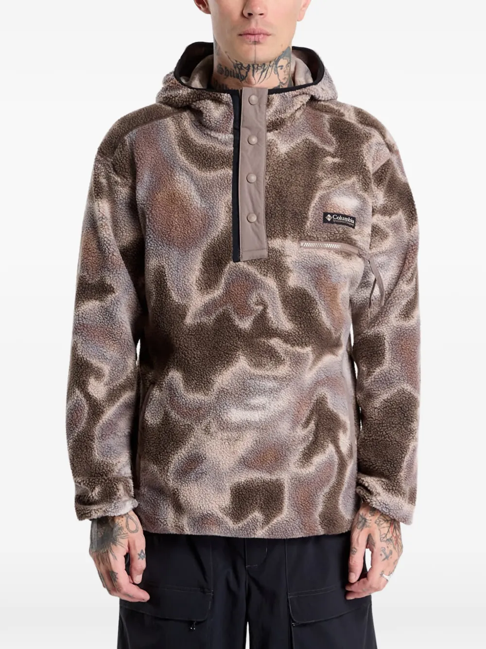 Columbia Helvetia II hoodie met print Bruin
