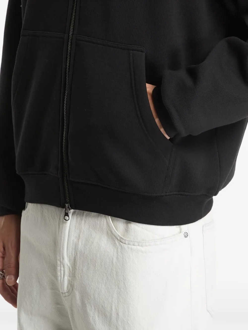 dime Grid hoodie Zwart