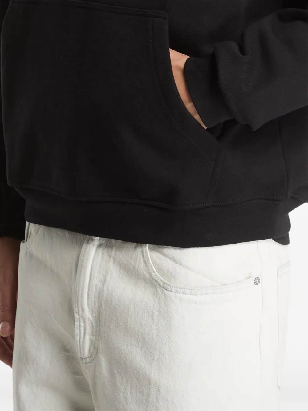 dime Classic MTL hoodie met geborduurd logo Zwart